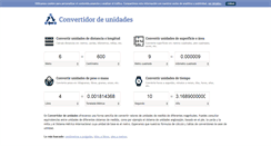 Desktop Screenshot of convertidorunidades.com